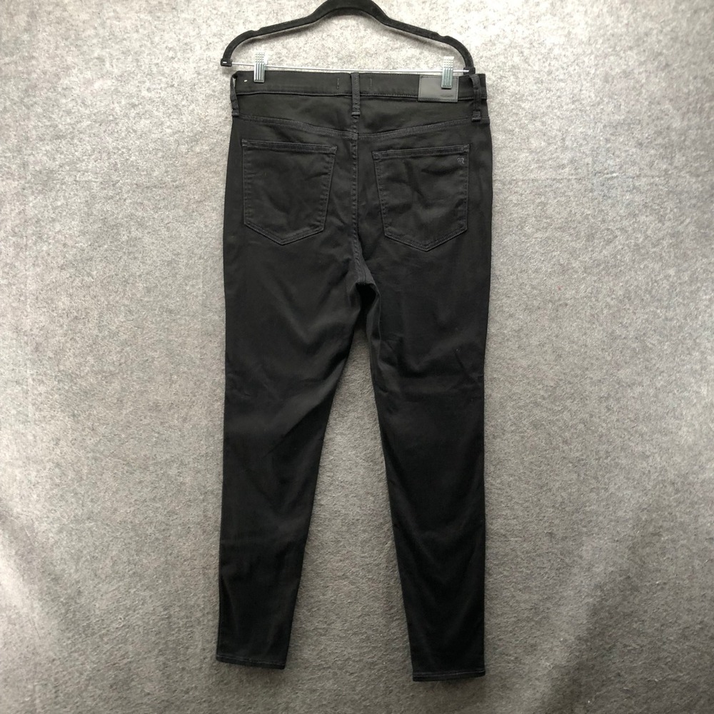 Madewell 10 High-Rise Skinny Jeans Womens 31 Black Denim Stretch Casual Travel - Picture 2 of 11